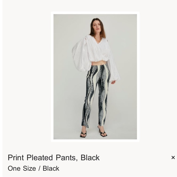 Source Unknown Store pleated abstract pants - Picture 3 of 4